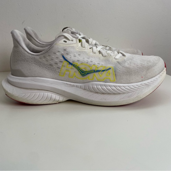 Hoka Mach 6 Men's Size 9D White WNCL Lightweight Cushioned Running Shoes